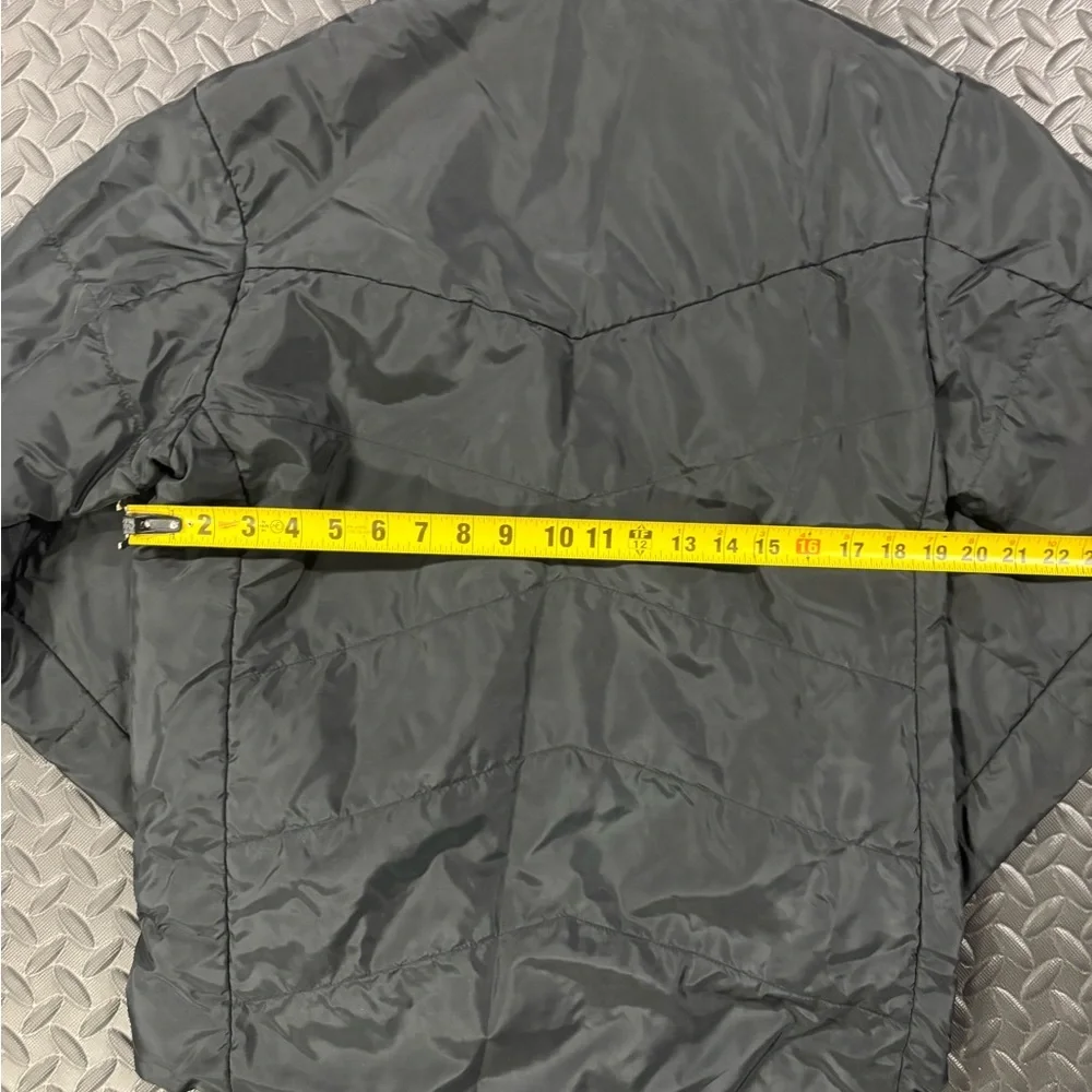 Adidas Men’s Small Black Lightweight Puffer Jacket Full Zip Athletic Coat